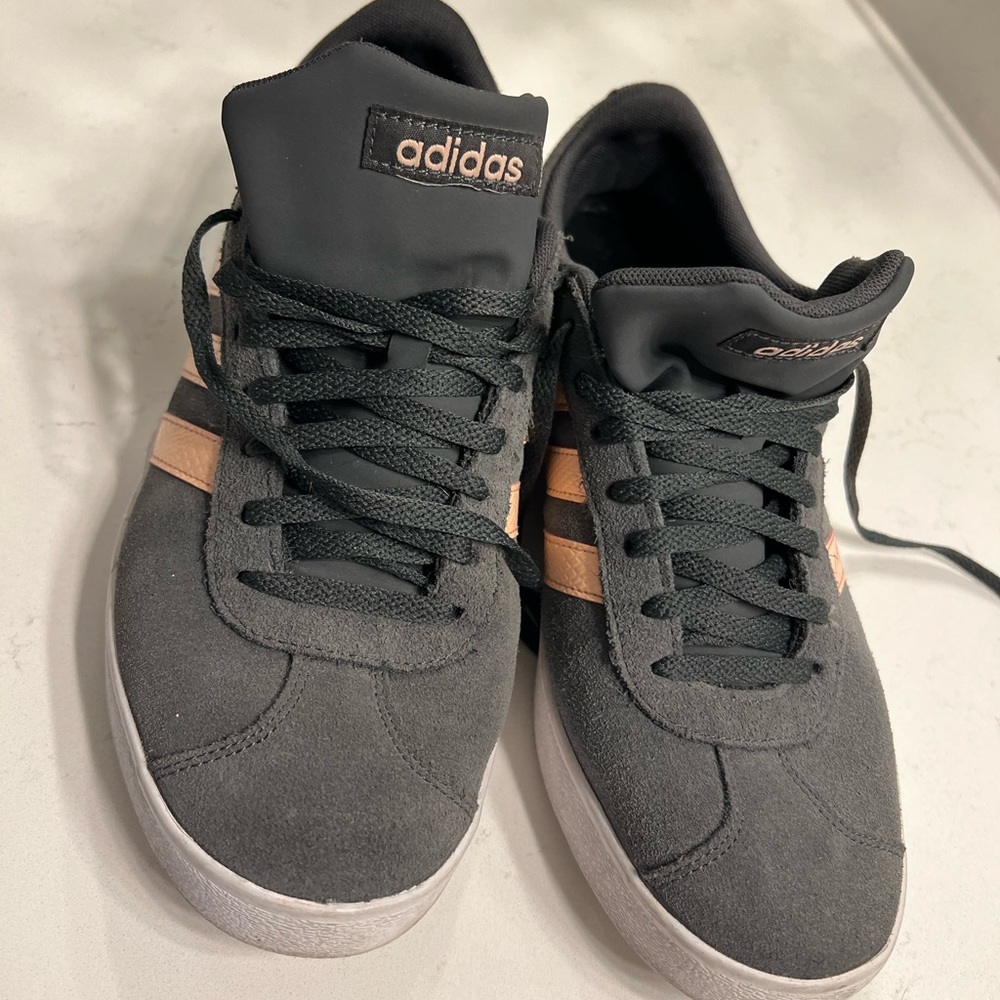 Adidas Black and Pink Women's Sneakers